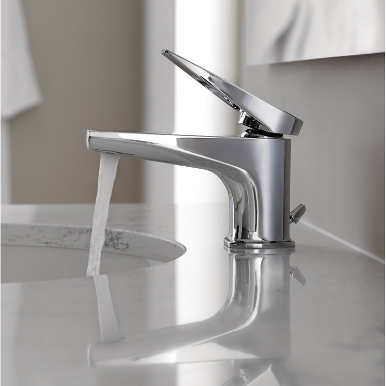 Chrome Modern Single Handle Bathroom Faucet