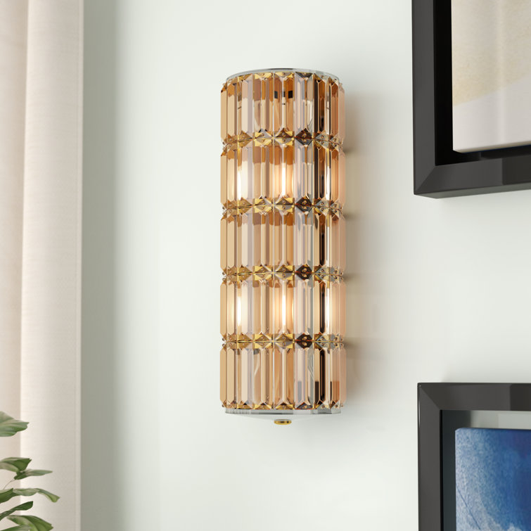 Julien 18K Gold and Chrome Dimmable Wall Sconce
