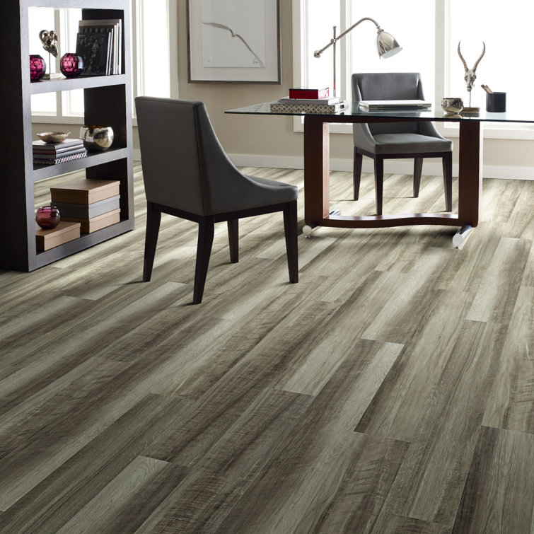 Estate Maple Gray 7" x 48" Waterproof Vinyl Plank Flooring