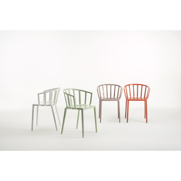 Rust Orange Venice Inspired Plastic Armchair