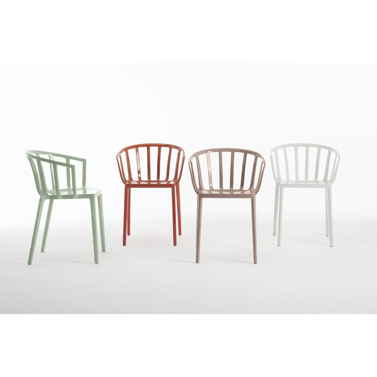 Rust Orange Venice Inspired Plastic Armchair