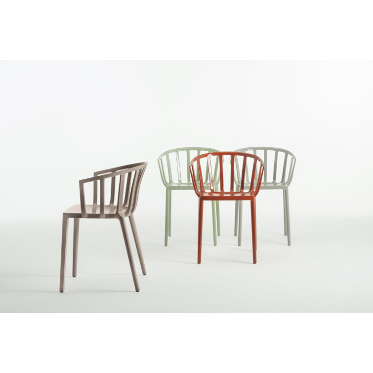Rust Orange Venice Inspired Plastic Armchair