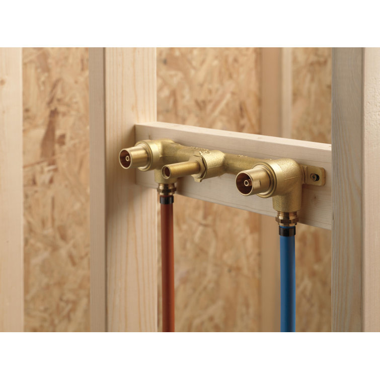 Delta Modern Chrome Wall-Mount Lavatory Valve