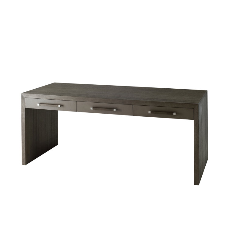 Anise Brown Transitional 72" Home Office Desk with Hutch and Drawers