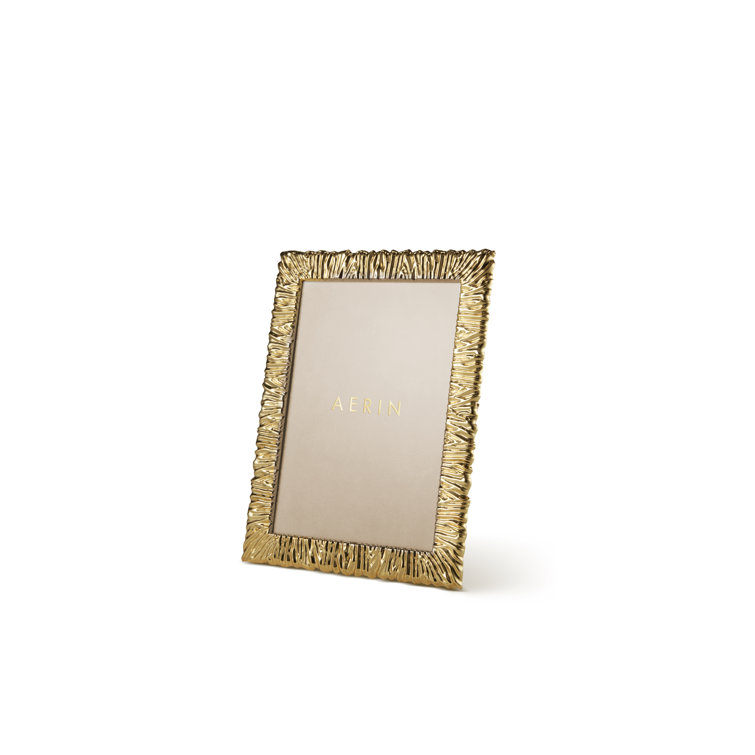 Ambroise Gold Metal 5x7 Picture Frame with Glass Protector