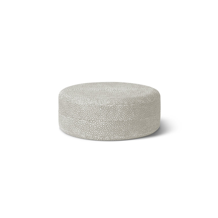 Dove Faux Shagreen Round Coaster Set with Holder