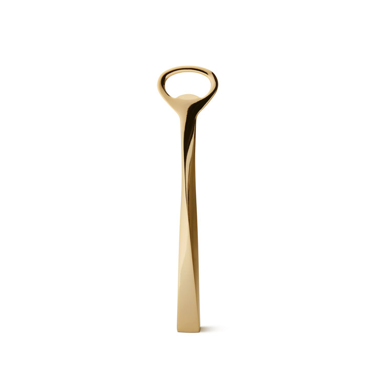 Leon Gold Twisted Metal Bottle Opener