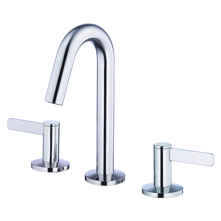 Amalfi Chrome Dual-Handle Widespread Bathroom Faucet