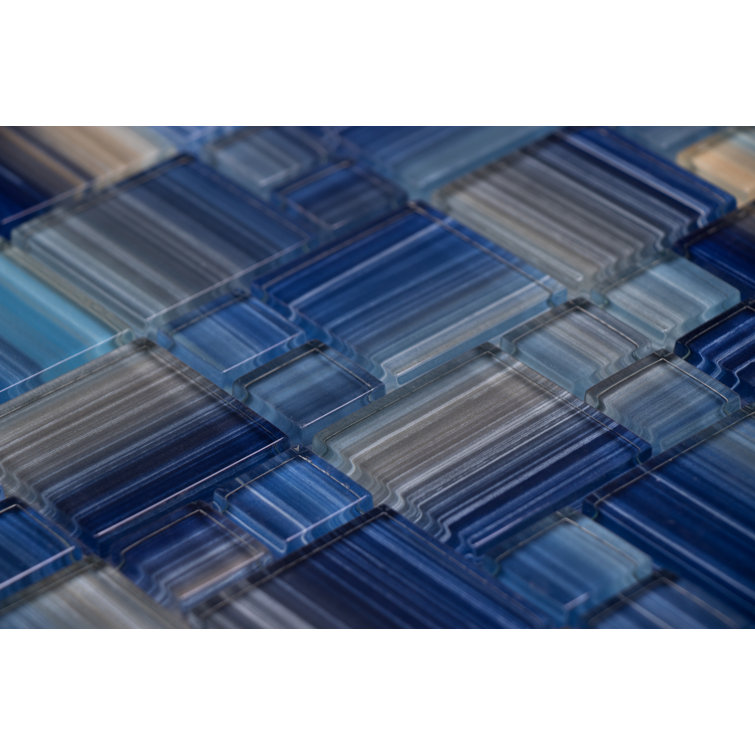 Coral Blue Glass Mosaic Tile for Walls and Floors