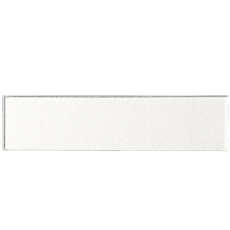 Glossy White Glass Subway Tile for Kitchen and Bathroom Walls