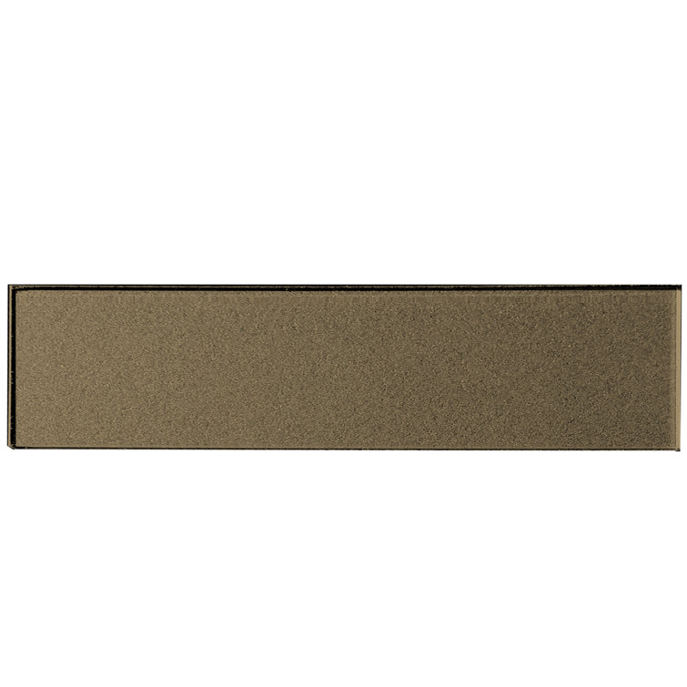 Forever Glossy Bronze Glass Subway Wall Tile 2x8
