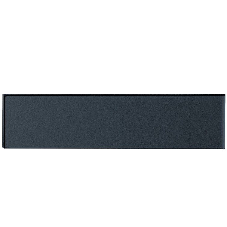 Eternal Royal Gray Glossy Glass Subway Wall Tile 2x8