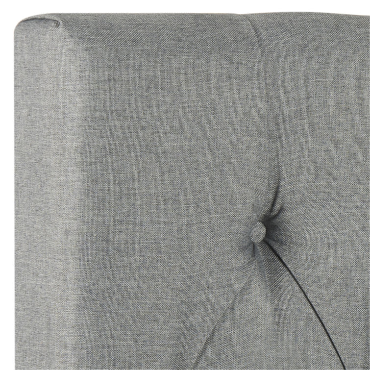 Full Arctic Gray Upholstered Tufted Headboard with Polyester Fabric