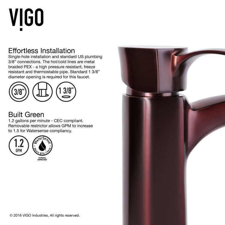 Otis Oil Rubbed Bronze Single Handle Vessel Sink Faucet
