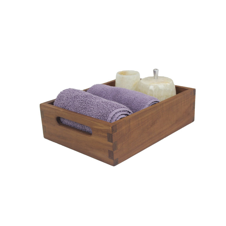 Small Teak Wood Bathroom Shower Tray