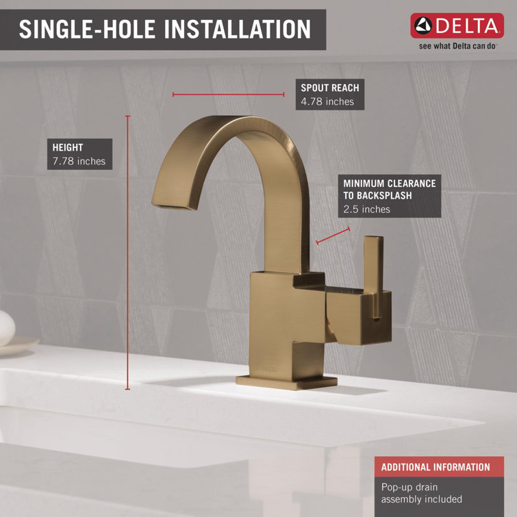 Elegant Modern 7'' Bronze Stainless Steel Single Hole Faucet