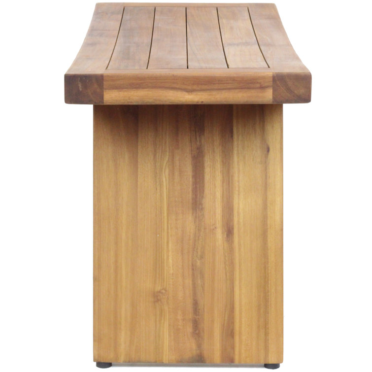 AquaTeak 30" Teak Shower Bench with Teak Oil Finish