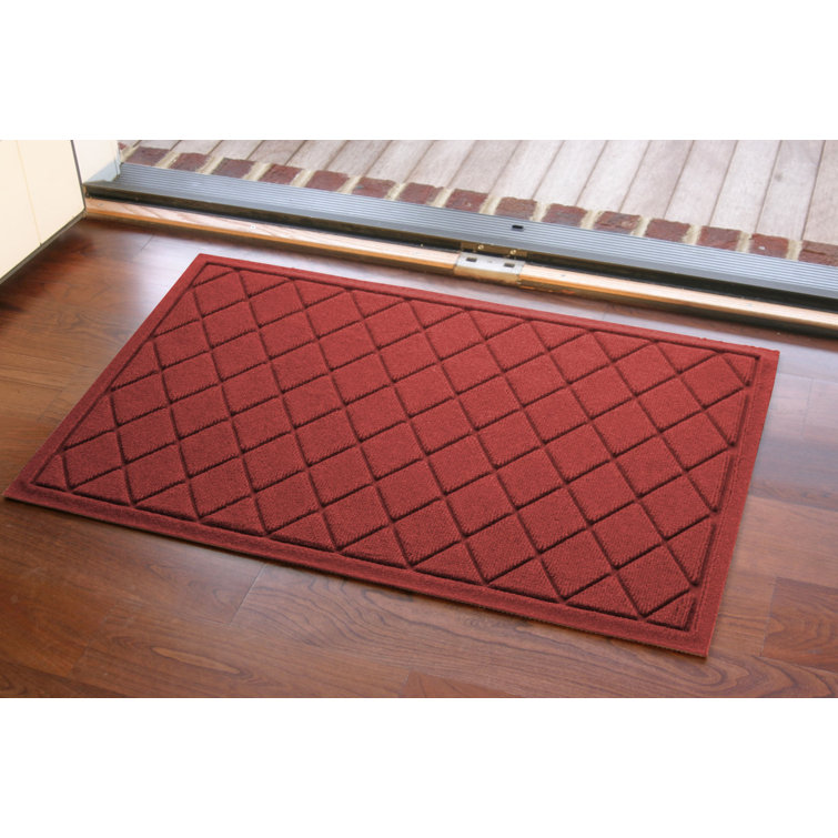Charcoal Polypropylene Non-Slip Outdoor Doormat with Rubber Backing