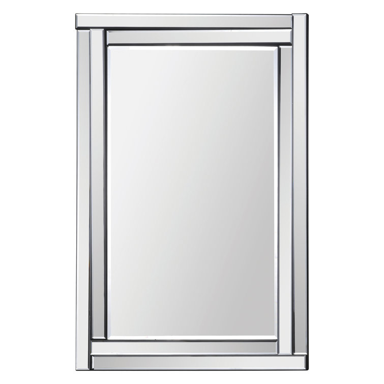 Ava Rectangular Beveled Bathroom Vanity Mirror 29" x 40"