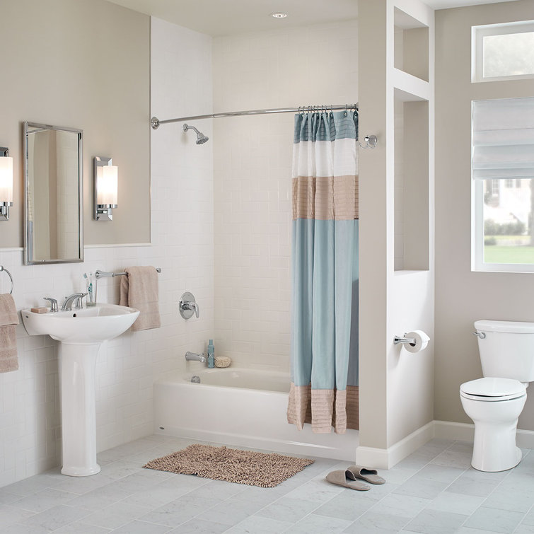 Polished Chrome 8-Inch Widespread Bathroom Faucet with Metal Lever Handles