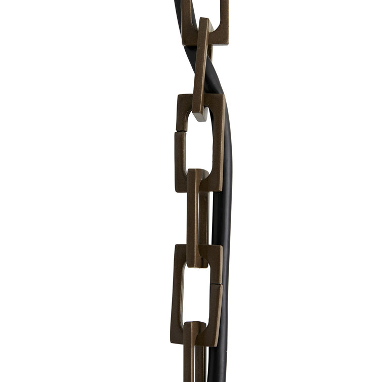 Aged Brass and Opal Glass Outdoor Pendant Light