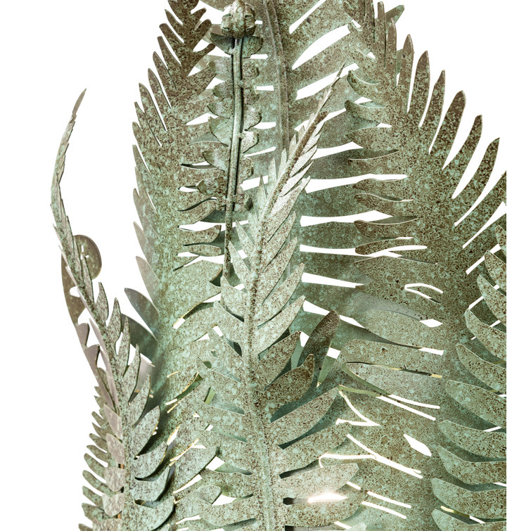 Fern Leaf Tarnished Copper 23.5" Direct Wired Wall Sconce