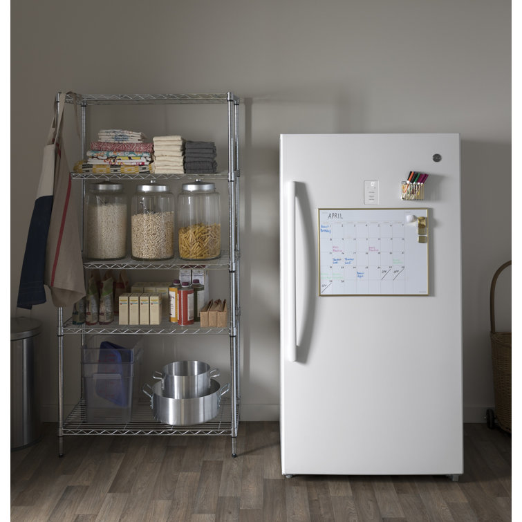 White Frost-Free Upright Freezer with Electronic Controls
