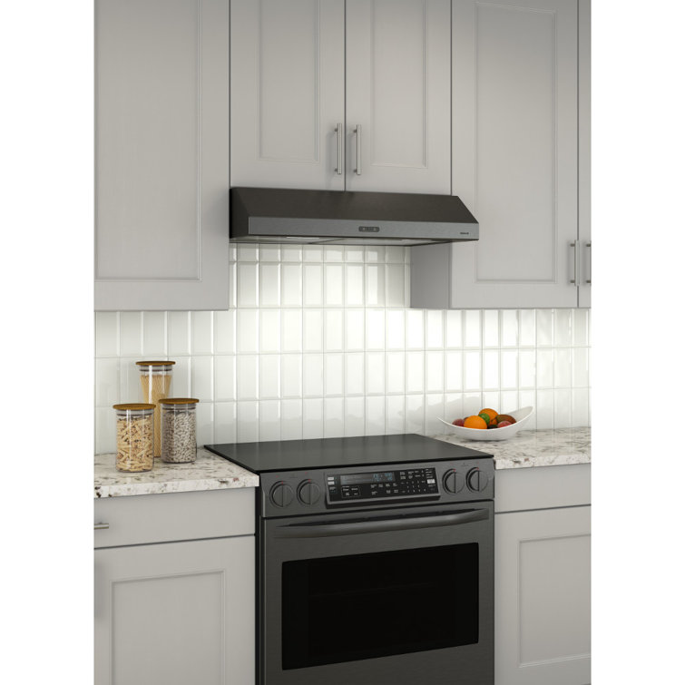 Broan 30" Black Stainless Steel Convertible Range Hood