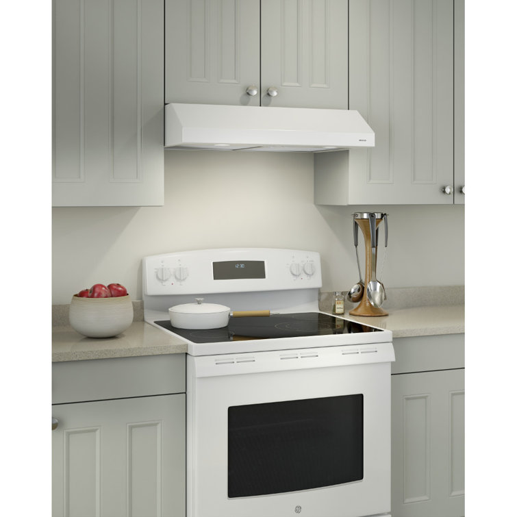 Broan 30-Inch White Convertible Under-Cabinet Range Hood