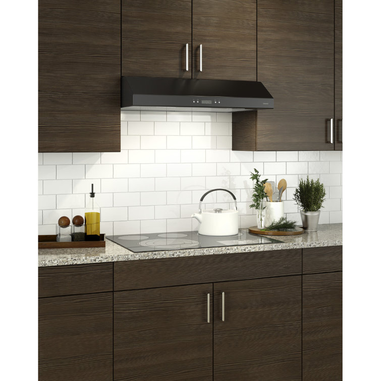 Broan 30-Inch Black Convertible Under-Cabinet Range Hood