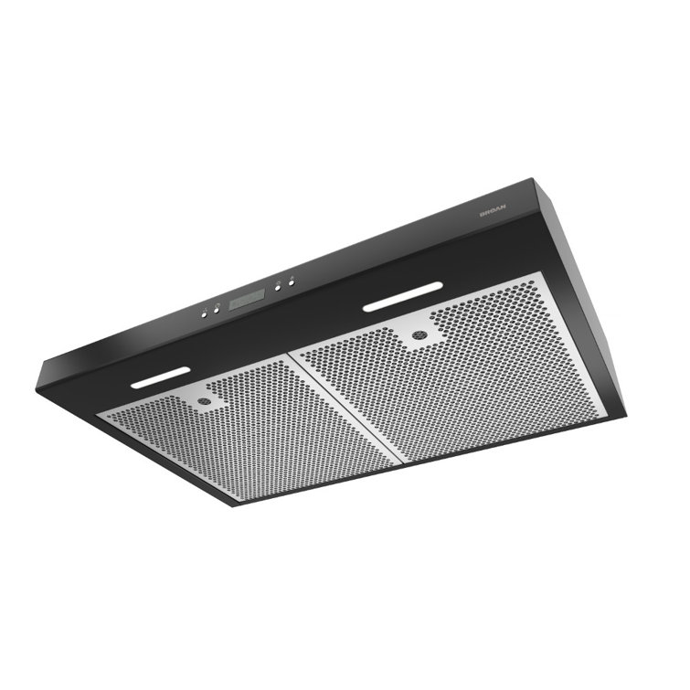 Broan 30-Inch Black Convertible Under-Cabinet Range Hood