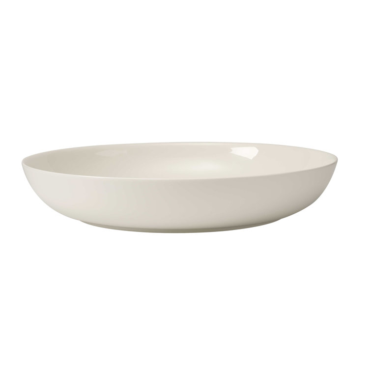 White Premium Porcelain Round Serving Bowl for Salad and Dessert
