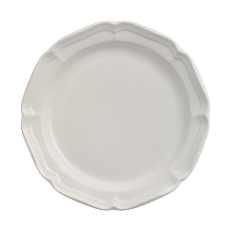 French Countryside Cream Stoneware Dinner Plate, 10.75-Inch