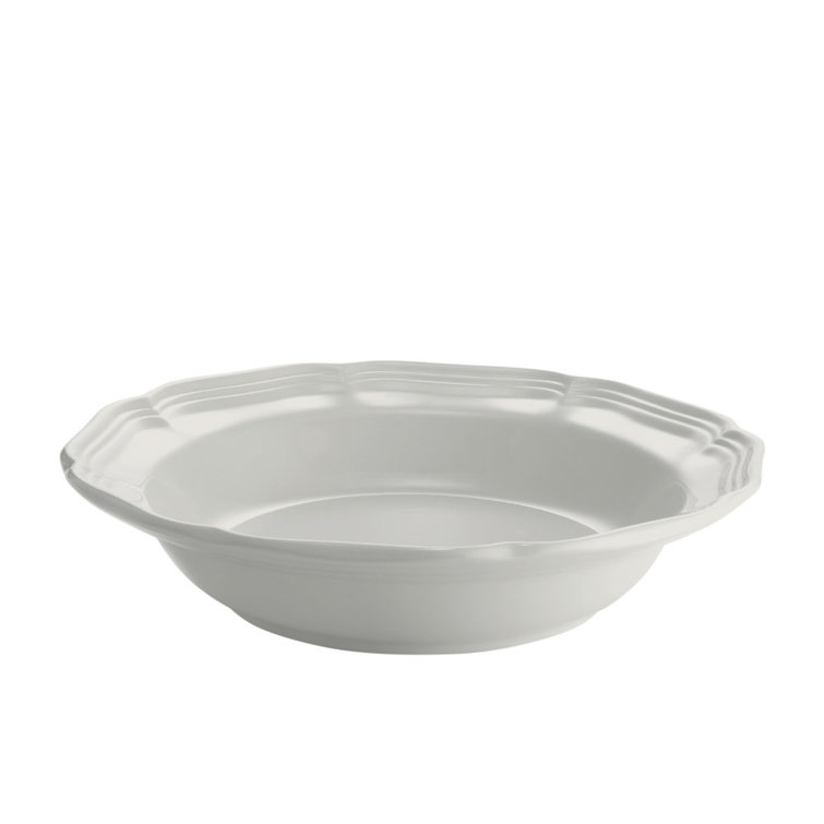 French Countryside Stoneware Soup Bowl with Scalloped Edges