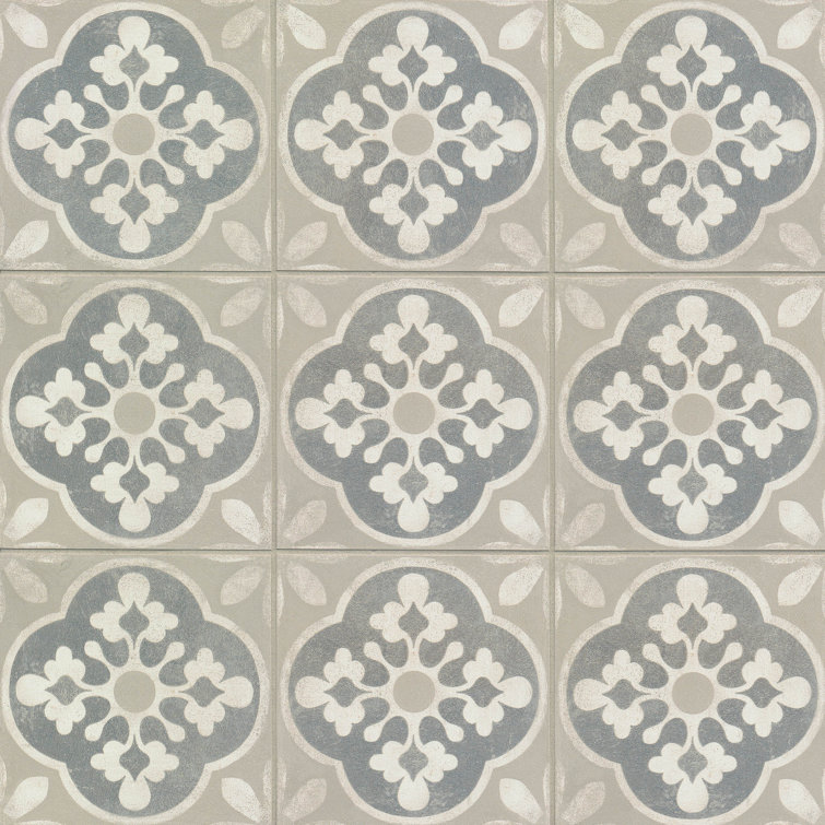 Enchante 8" x 8" Multicolor Matte Porcelain Tile