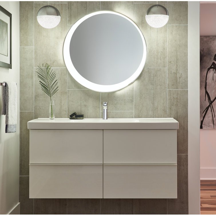 Optice Chrome 30 Inch LED Bathroom Mirror