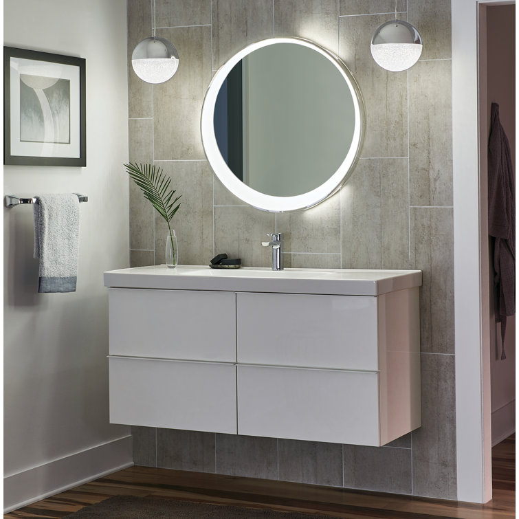 Optice Chrome 30 Inch LED Bathroom Mirror
