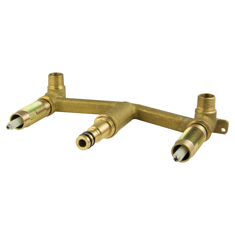 Brass Wallmount Rough-In Valve for Bathroom Faucets