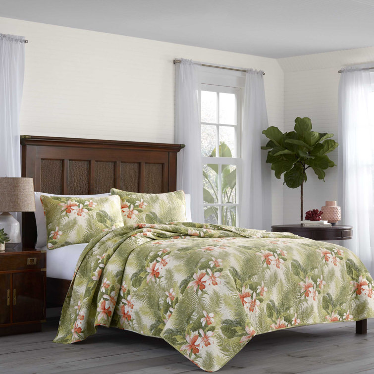 White Twin Cotton Reversible Quilt Set