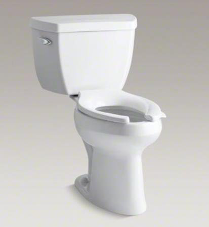 White Elongated High Efficiency Pressure Assisted Toilet