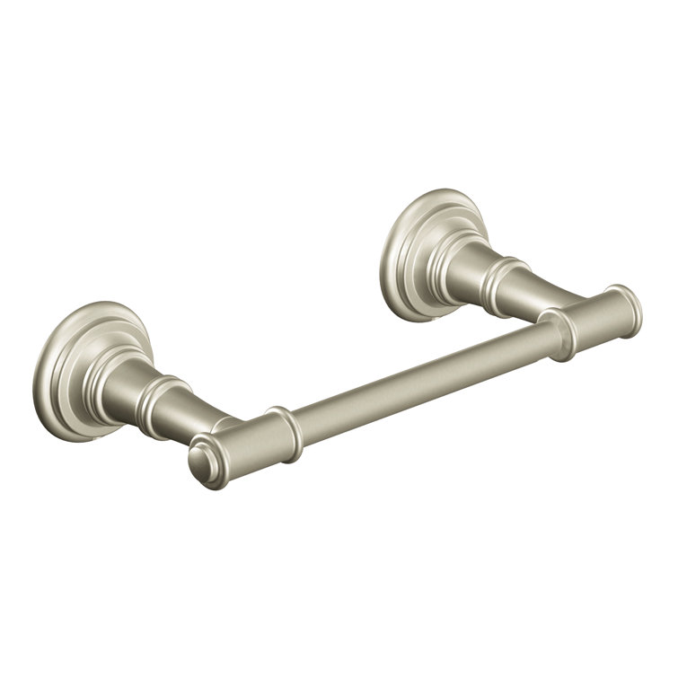 Brushed Nickel Modern Wall Mount Pivoting Toilet Paper Holder