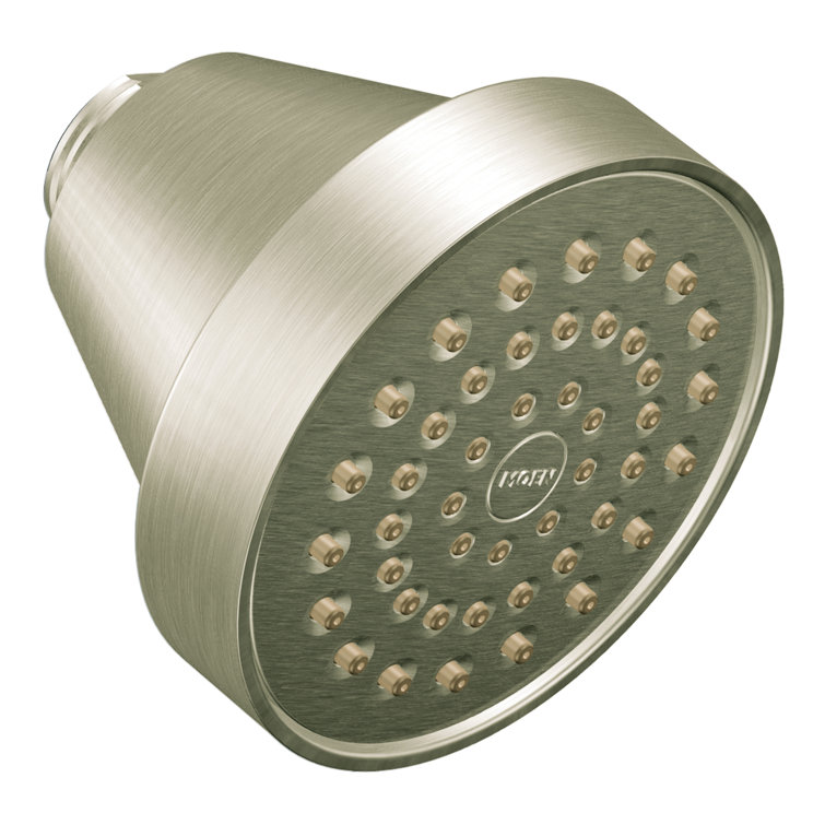 Pulse Square Brushed Nickel Wall Mounted Shower Head