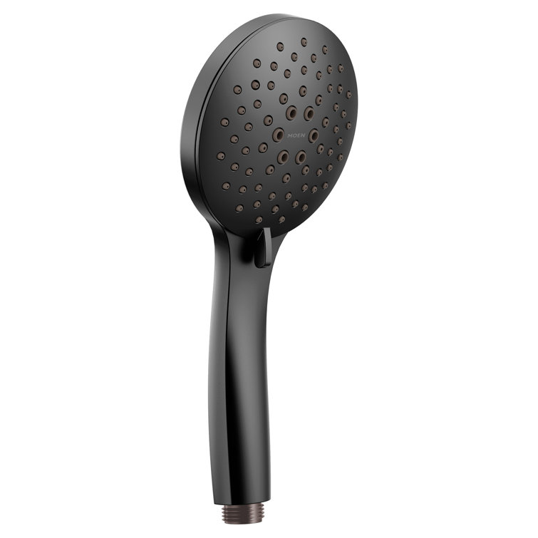 Matte Black Adjustable Handheld Shower Head with Pulse Function