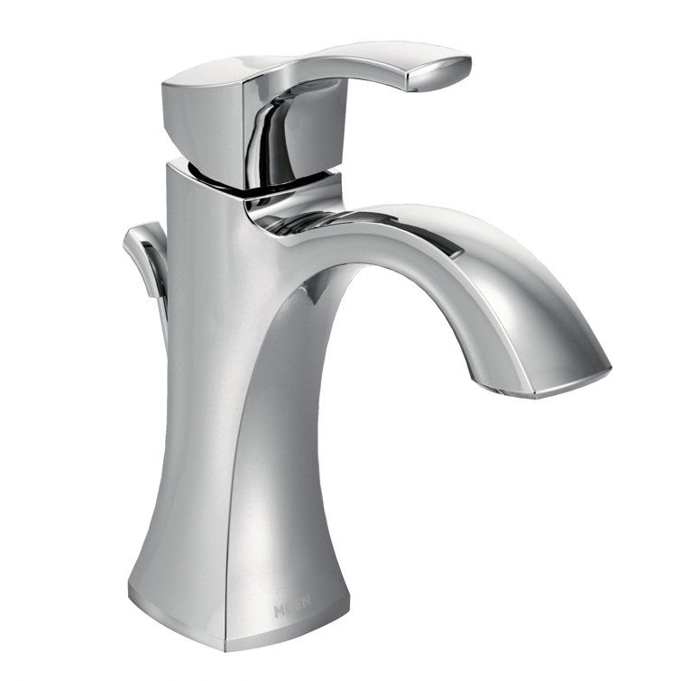 Polished Nickel 7 3/4" Transitional Single Hole Faucet with Drain
