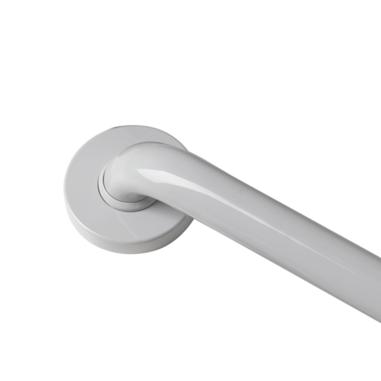 16" Gray Antimicrobial Vinyl Coated Grab Bar