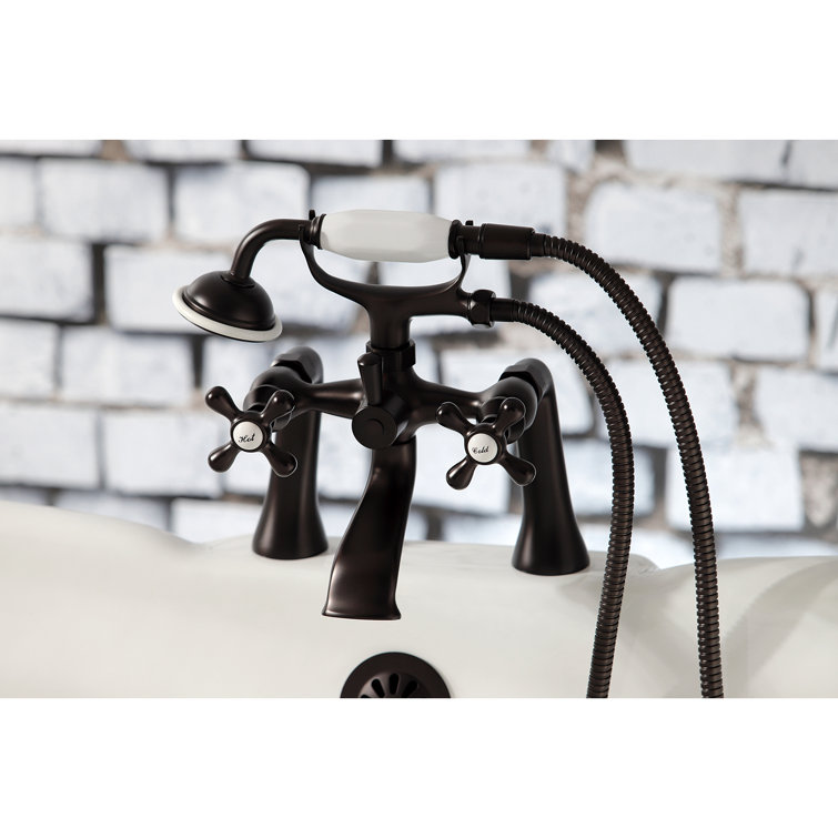 Oil Rubbed Bronze Clawfoot Tub Faucet with Hand Shower
