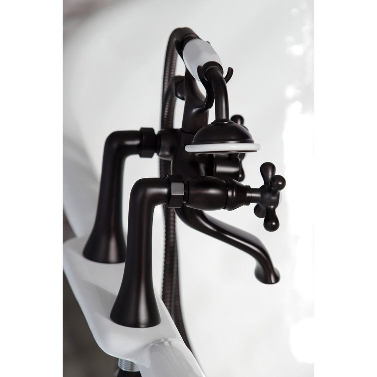 Oil Rubbed Bronze Clawfoot Tub Faucet with Hand Shower