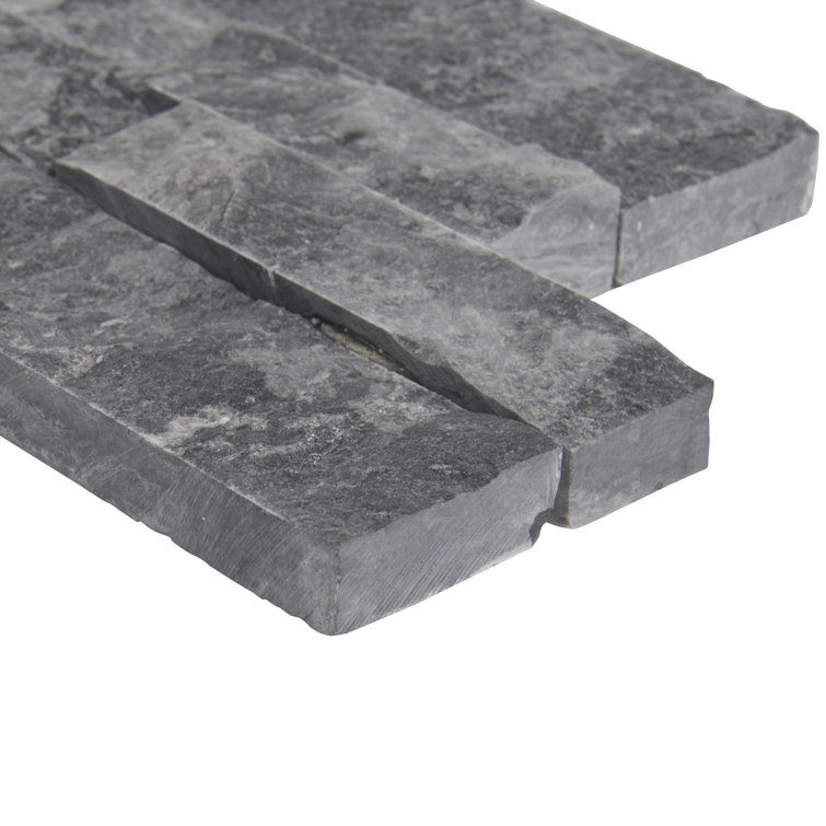 Glacial Grey 6'' x 24'' Marble Stacked Stone Wall Tile