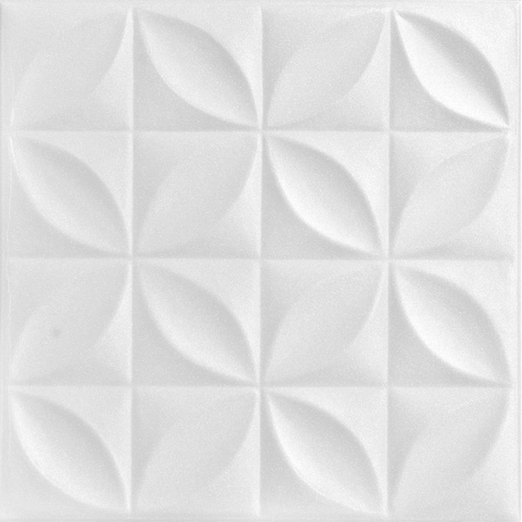 White Polystyrene Square Glue-up Ceiling Tile