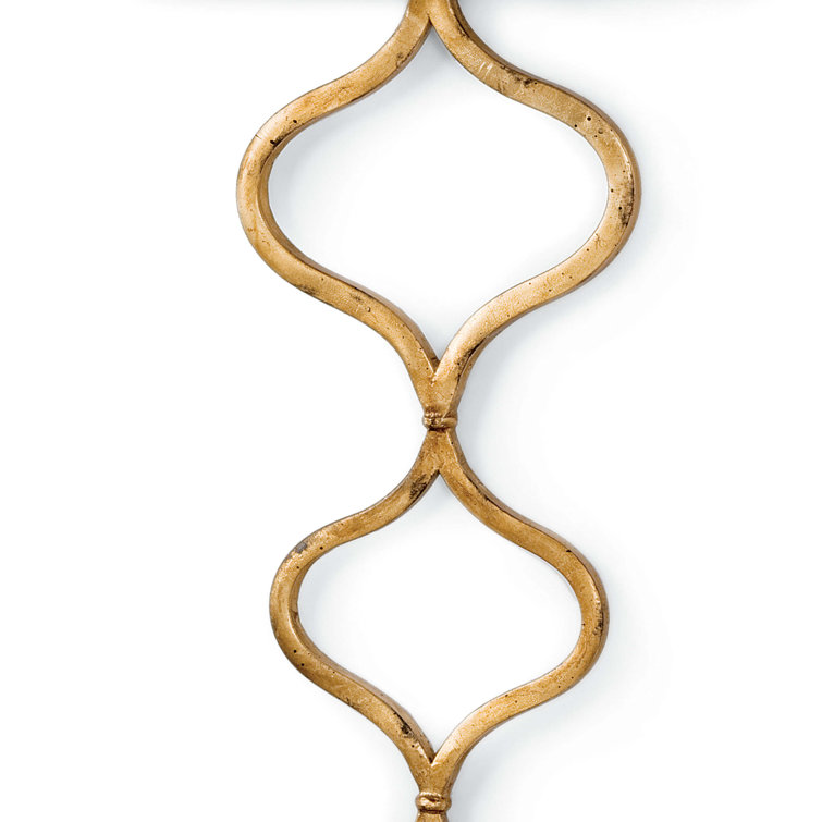 Gold Leaf Linen Shade Dimmable Wall Sconce